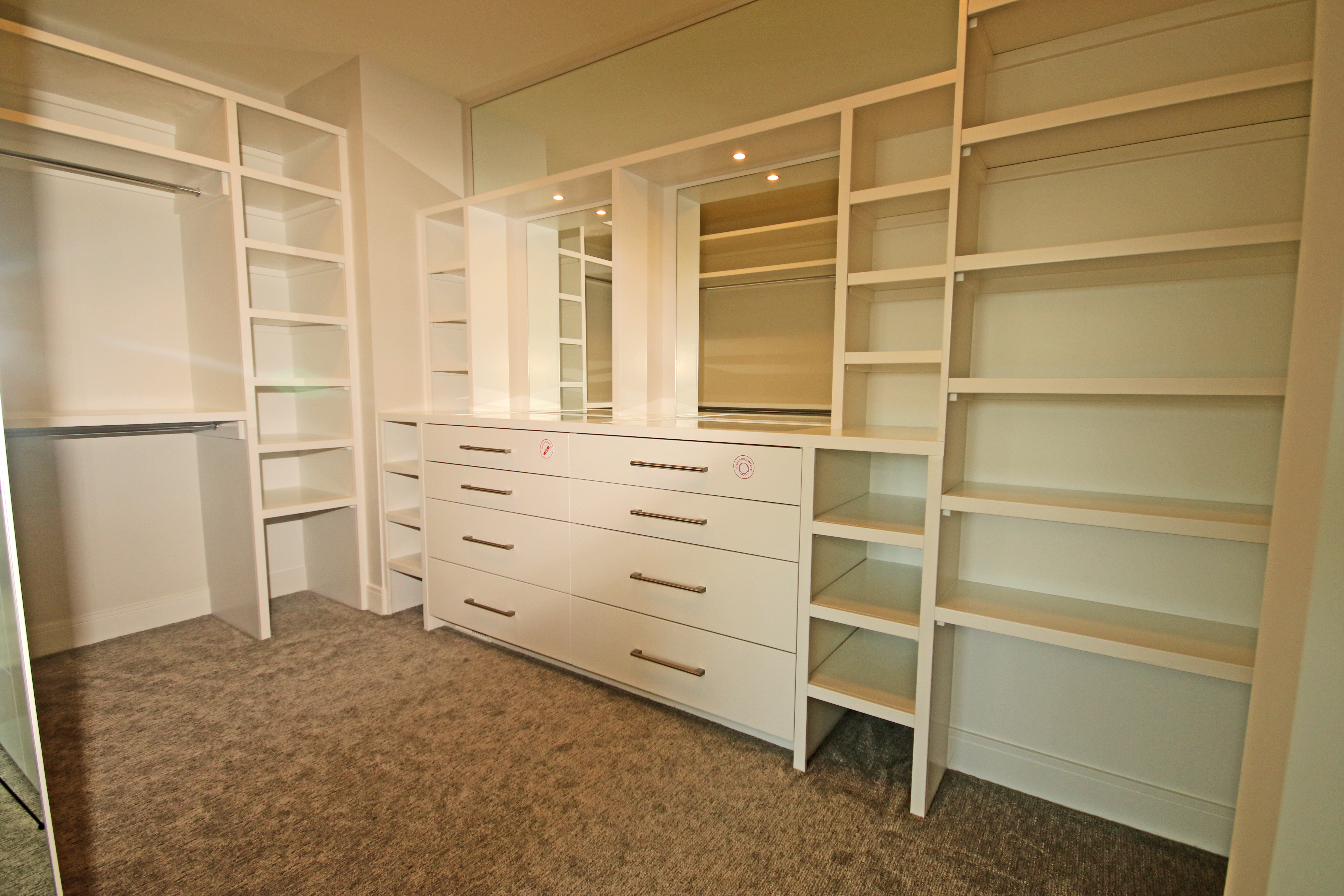 Built-ins painted Oxford White, Paper White walls by Johnny B's Painting